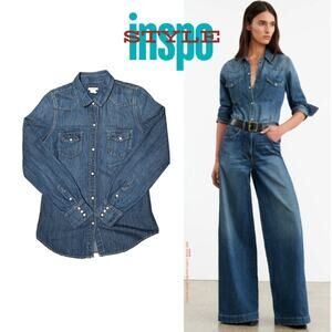 J. Crew Denim Button Down Shirt